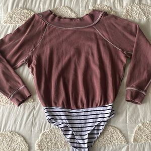 Free people bodysuit sweater